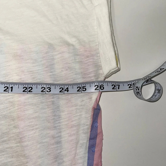 torrid NWT 100% Cotton White Multicolor Striped Back Mixer Tee 2X Women’s - Picture 7 of 11